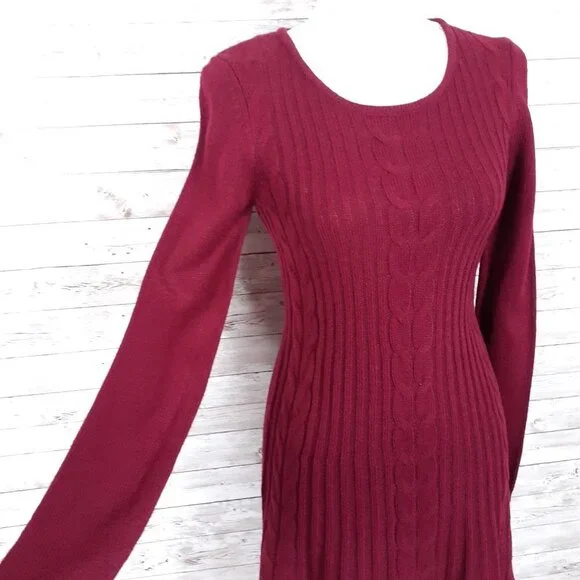 NY Collection Knit Dress PXS Ruby 210A - Picture 3 of 7